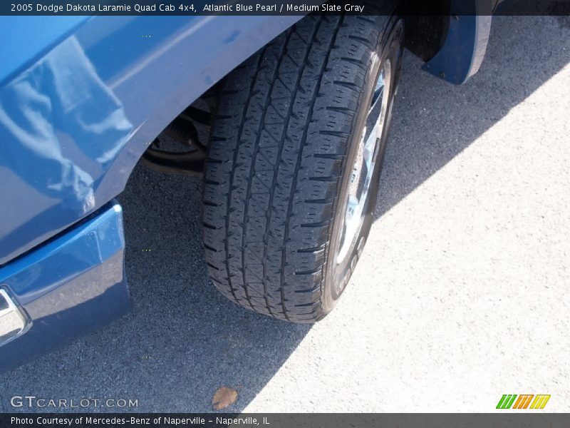 Atlantic Blue Pearl / Medium Slate Gray 2005 Dodge Dakota Laramie Quad Cab 4x4