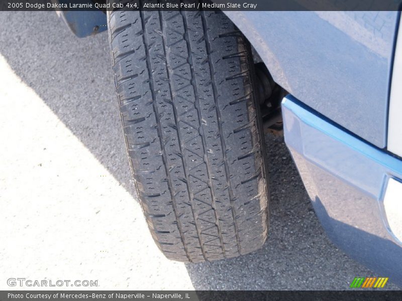 Atlantic Blue Pearl / Medium Slate Gray 2005 Dodge Dakota Laramie Quad Cab 4x4