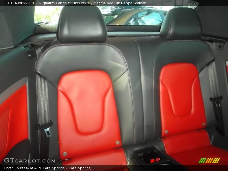  2010 S5 3.0 TFSI quattro Cabriolet Magma Red Silk Nappa Leather Interior