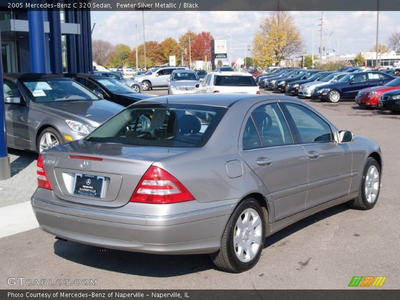 Pewter Silver Metallic / Black 2005 Mercedes-Benz C 320 Sedan