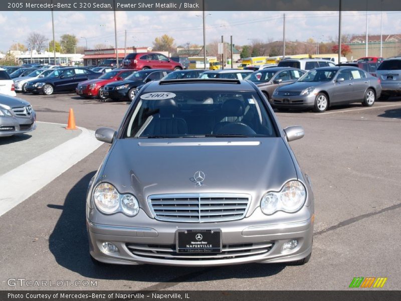 Pewter Silver Metallic / Black 2005 Mercedes-Benz C 320 Sedan
