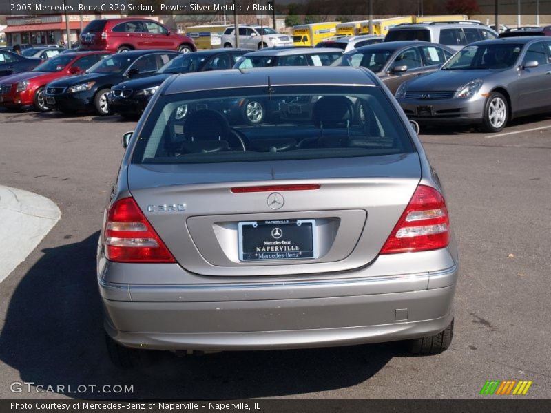 Pewter Silver Metallic / Black 2005 Mercedes-Benz C 320 Sedan