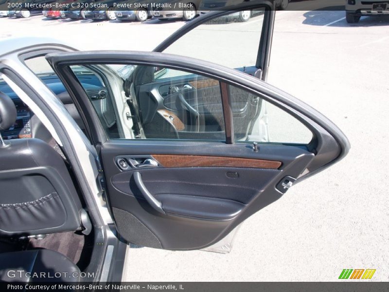 Pewter Silver Metallic / Black 2005 Mercedes-Benz C 320 Sedan