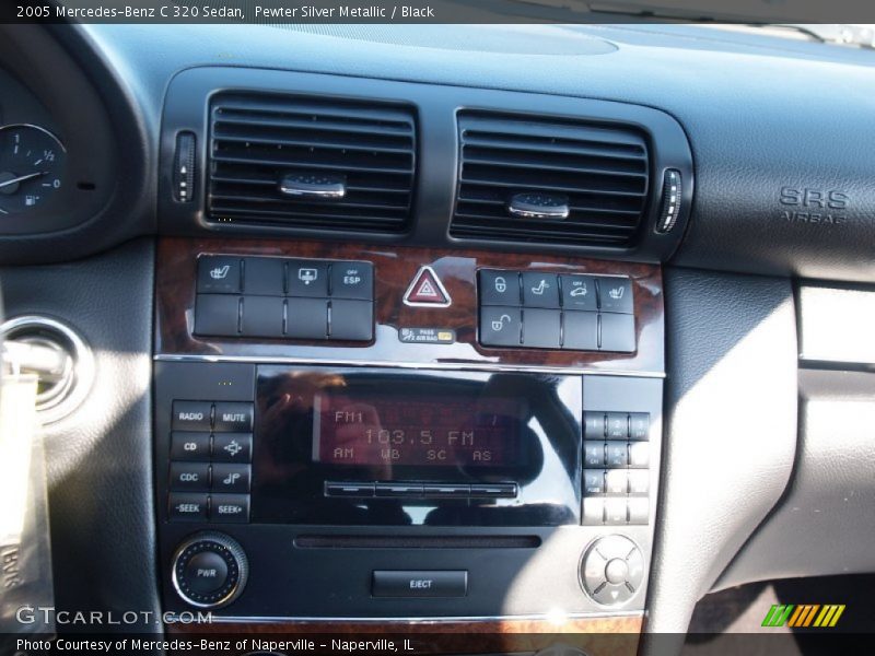 Pewter Silver Metallic / Black 2005 Mercedes-Benz C 320 Sedan