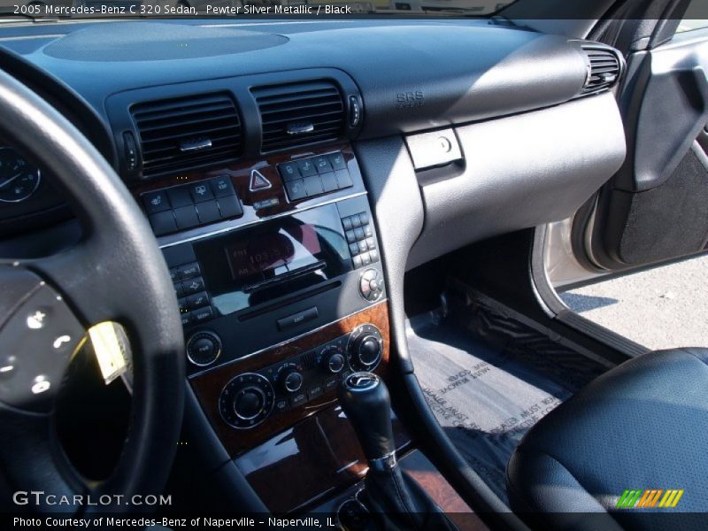 Pewter Silver Metallic / Black 2005 Mercedes-Benz C 320 Sedan