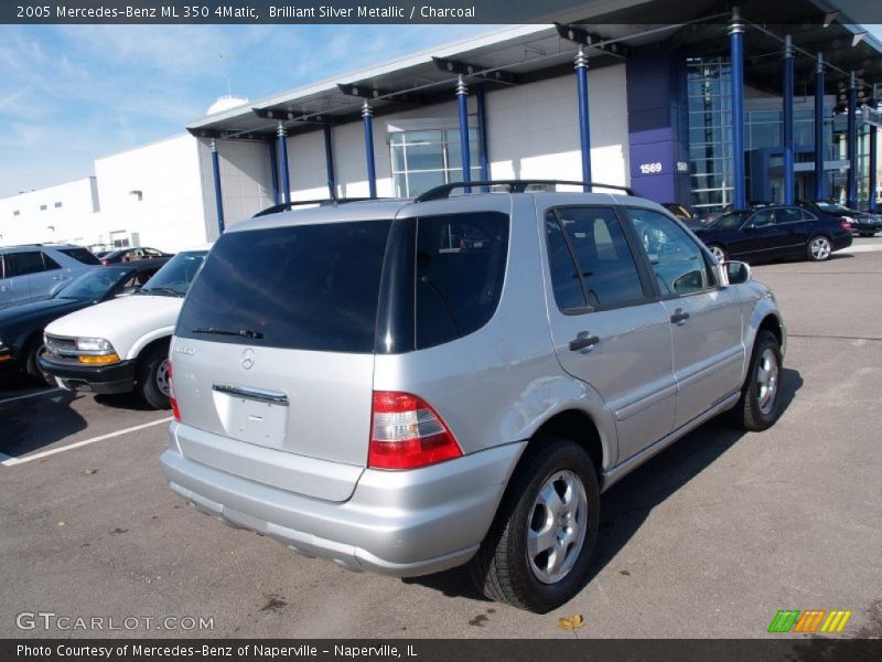 Brilliant Silver Metallic / Charcoal 2005 Mercedes-Benz ML 350 4Matic