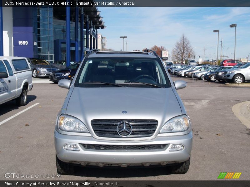 Brilliant Silver Metallic / Charcoal 2005 Mercedes-Benz ML 350 4Matic
