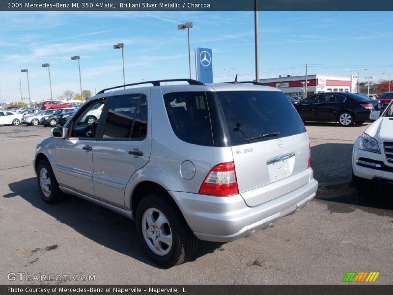 Brilliant Silver Metallic / Charcoal 2005 Mercedes-Benz ML 350 4Matic