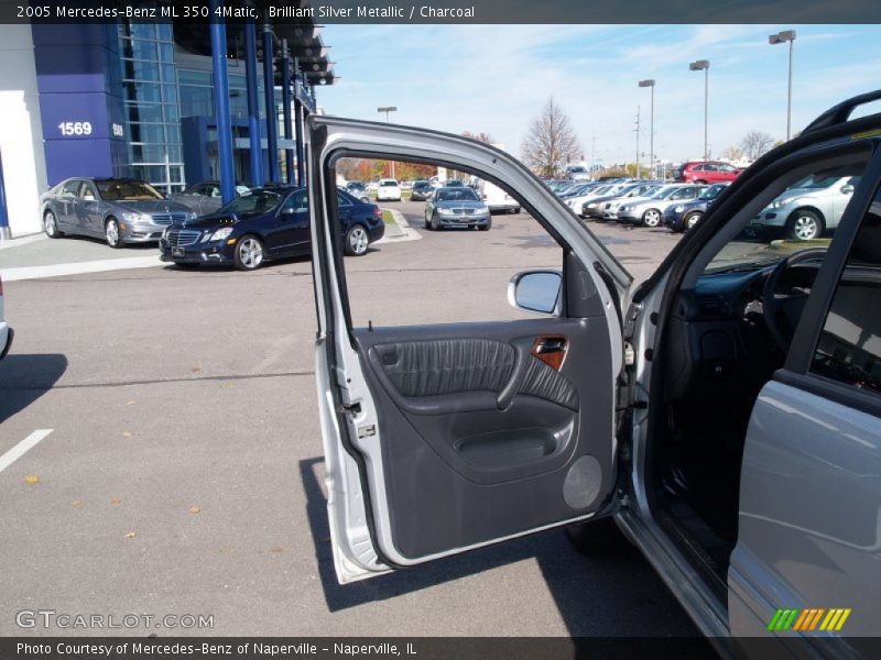 Brilliant Silver Metallic / Charcoal 2005 Mercedes-Benz ML 350 4Matic