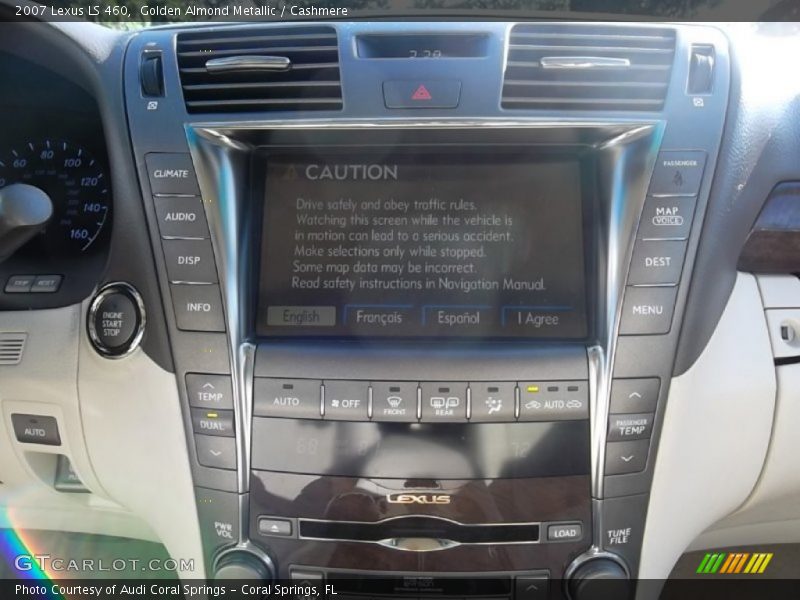 Golden Almond Metallic / Cashmere 2007 Lexus LS 460