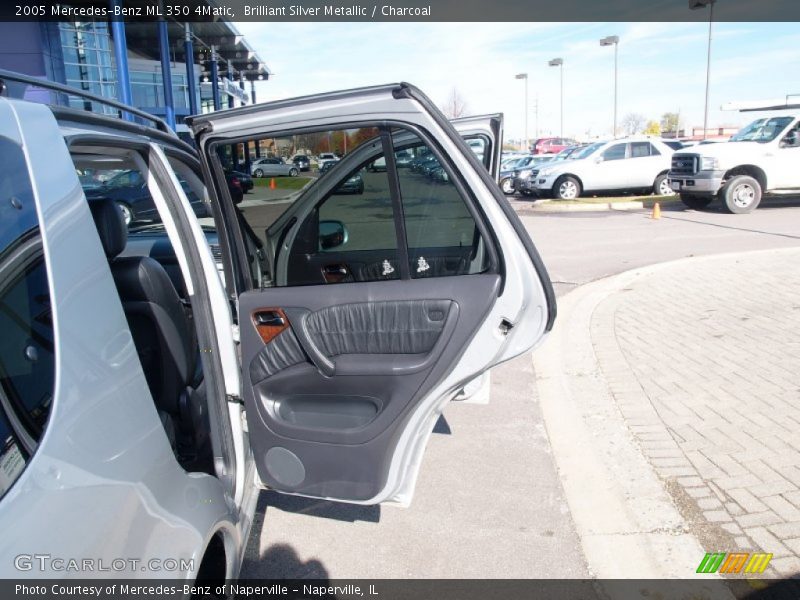 Brilliant Silver Metallic / Charcoal 2005 Mercedes-Benz ML 350 4Matic