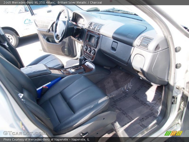 Brilliant Silver Metallic / Charcoal 2005 Mercedes-Benz ML 350 4Matic