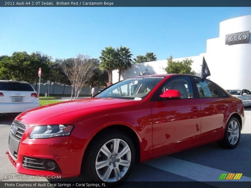 Brilliant Red / Cardamom Beige 2011 Audi A4 2.0T Sedan