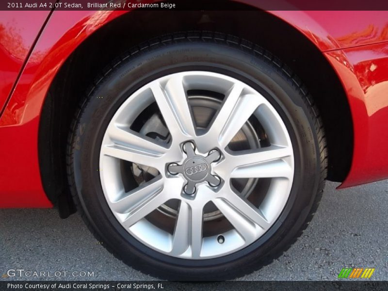 Brilliant Red / Cardamom Beige 2011 Audi A4 2.0T Sedan