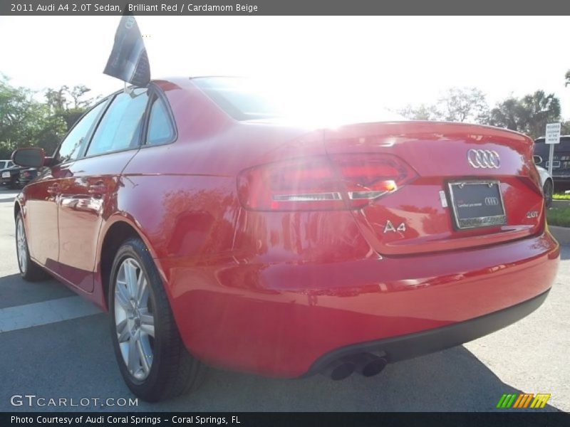 Brilliant Red / Cardamom Beige 2011 Audi A4 2.0T Sedan