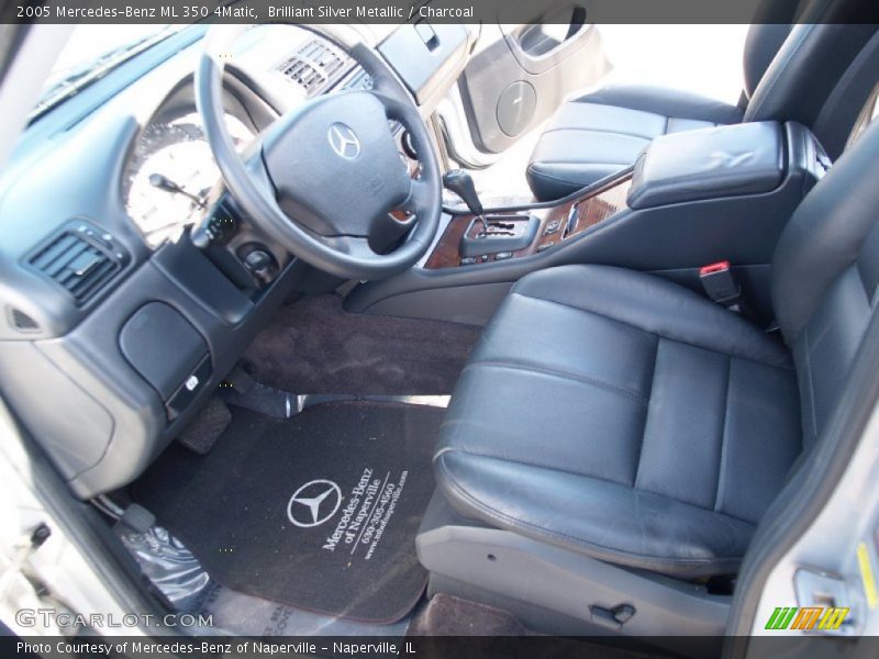 Brilliant Silver Metallic / Charcoal 2005 Mercedes-Benz ML 350 4Matic