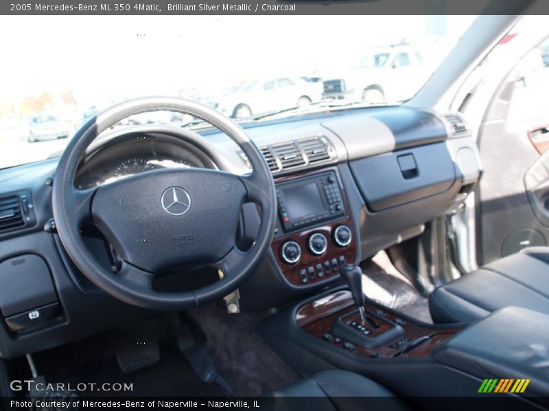 Brilliant Silver Metallic / Charcoal 2005 Mercedes-Benz ML 350 4Matic