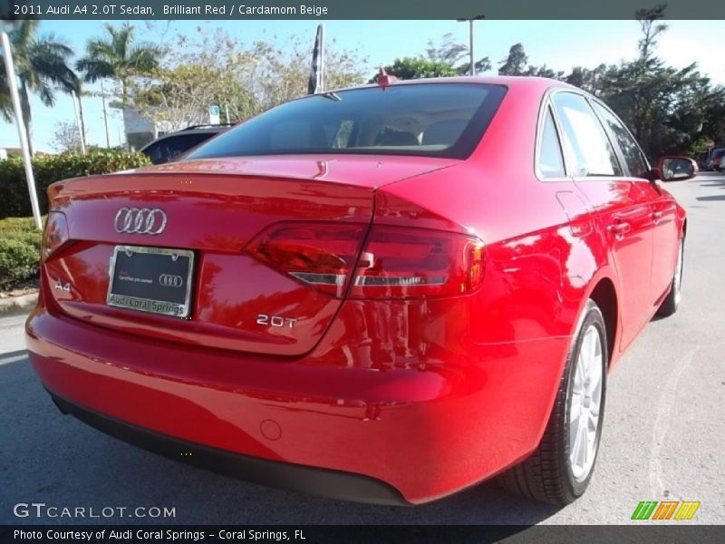 Brilliant Red / Cardamom Beige 2011 Audi A4 2.0T Sedan