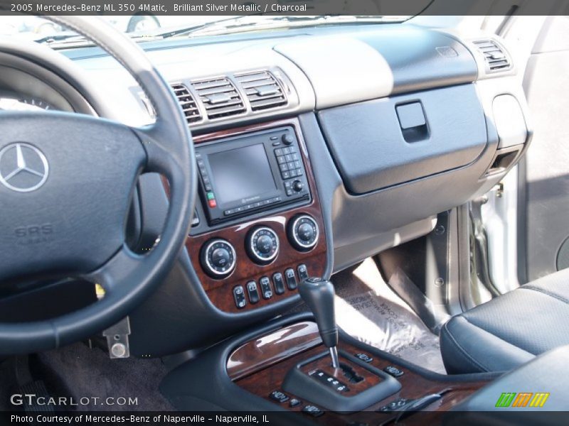 Brilliant Silver Metallic / Charcoal 2005 Mercedes-Benz ML 350 4Matic