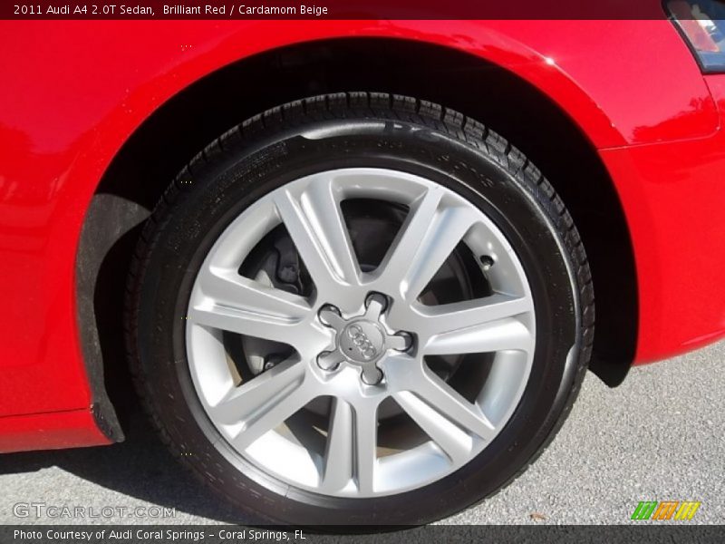 Brilliant Red / Cardamom Beige 2011 Audi A4 2.0T Sedan
