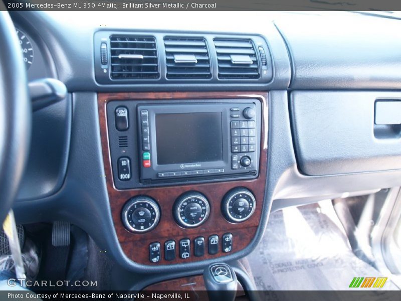 Brilliant Silver Metallic / Charcoal 2005 Mercedes-Benz ML 350 4Matic