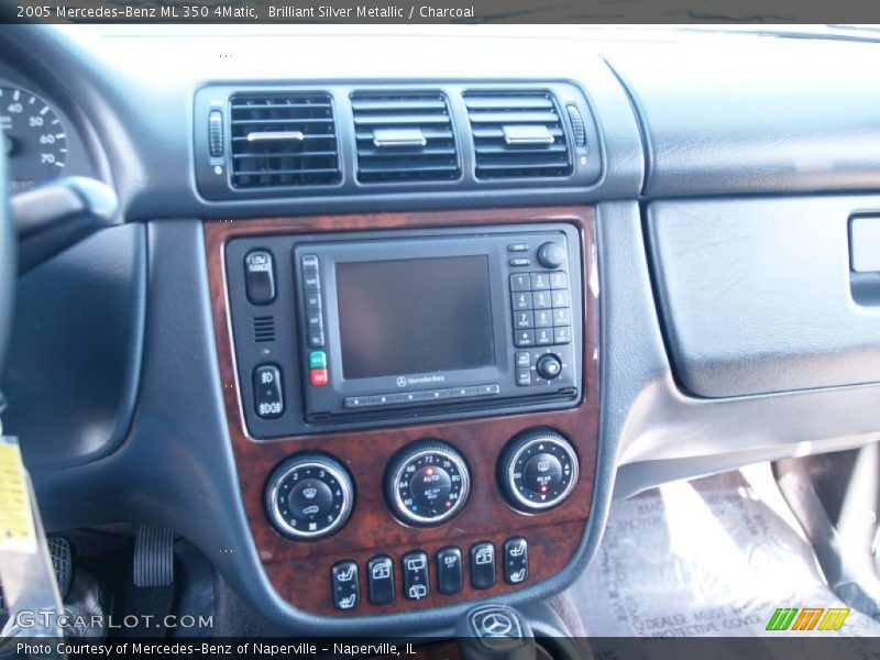 Brilliant Silver Metallic / Charcoal 2005 Mercedes-Benz ML 350 4Matic