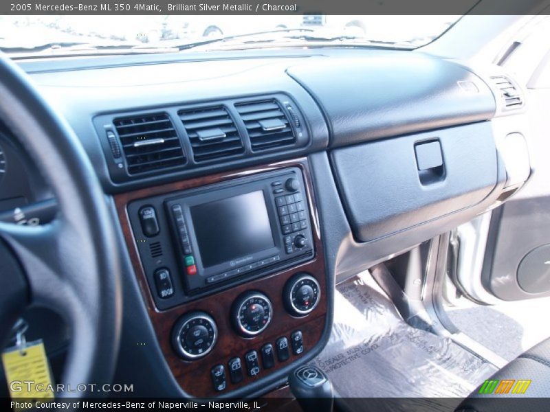 Brilliant Silver Metallic / Charcoal 2005 Mercedes-Benz ML 350 4Matic