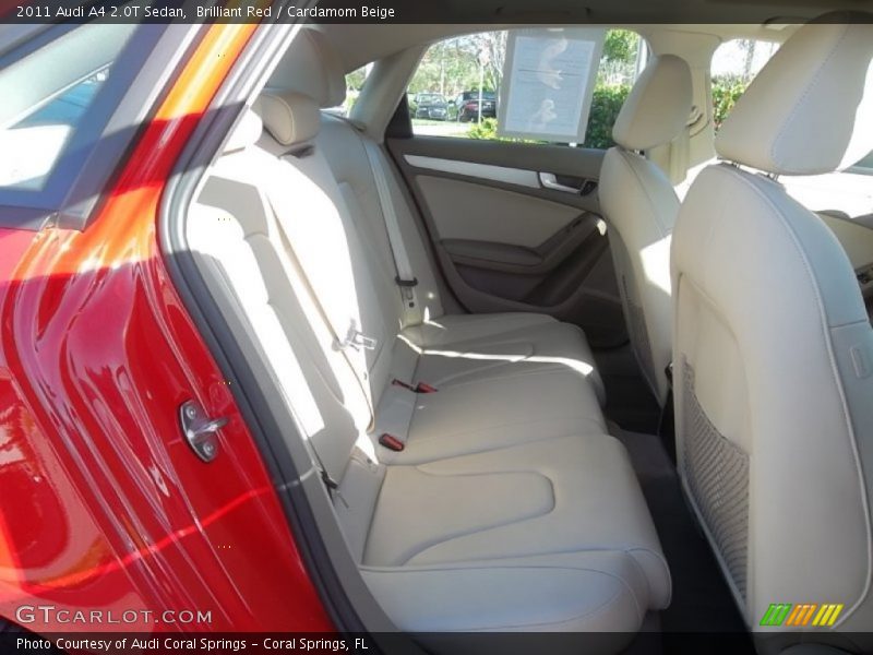 Brilliant Red / Cardamom Beige 2011 Audi A4 2.0T Sedan