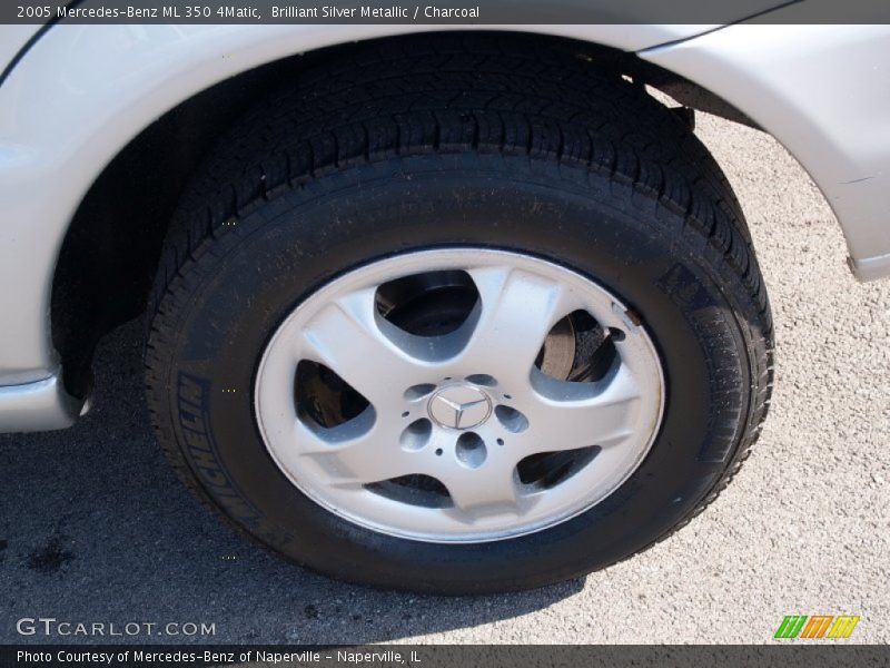 Brilliant Silver Metallic / Charcoal 2005 Mercedes-Benz ML 350 4Matic