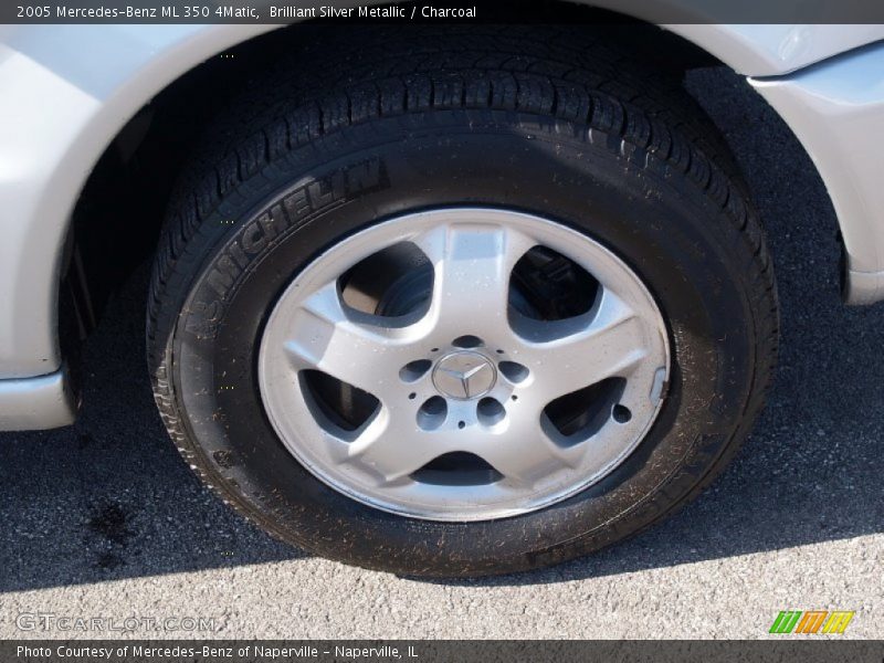 Brilliant Silver Metallic / Charcoal 2005 Mercedes-Benz ML 350 4Matic