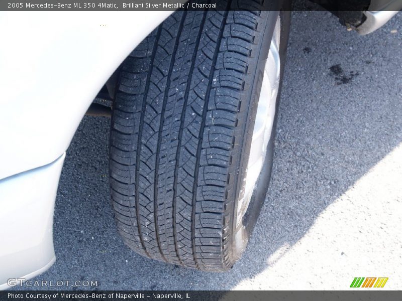 Brilliant Silver Metallic / Charcoal 2005 Mercedes-Benz ML 350 4Matic