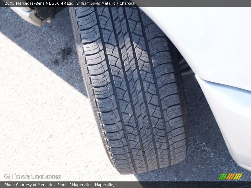Brilliant Silver Metallic / Charcoal 2005 Mercedes-Benz ML 350 4Matic