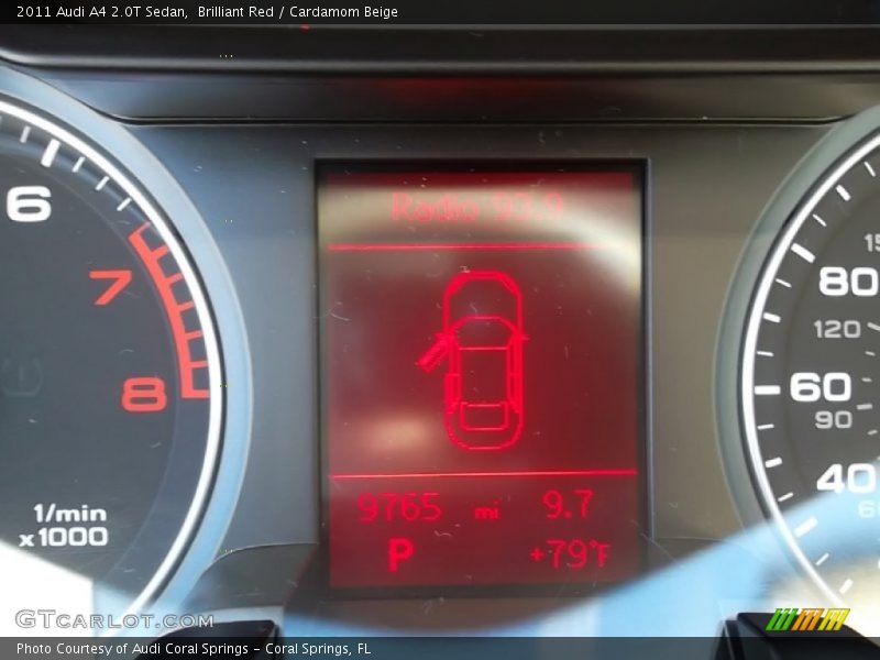 Brilliant Red / Cardamom Beige 2011 Audi A4 2.0T Sedan