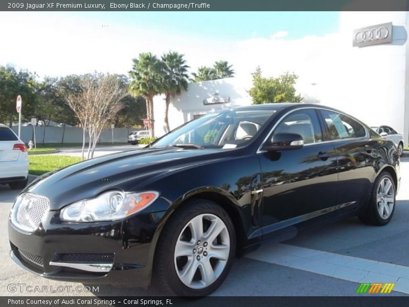 Ebony Black / Champagne/Truffle 2009 Jaguar XF Premium Luxury