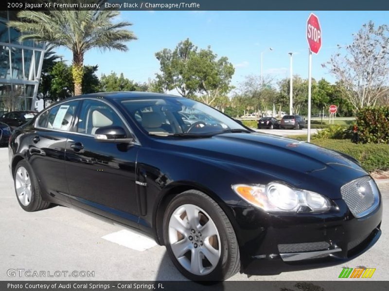 Ebony Black / Champagne/Truffle 2009 Jaguar XF Premium Luxury