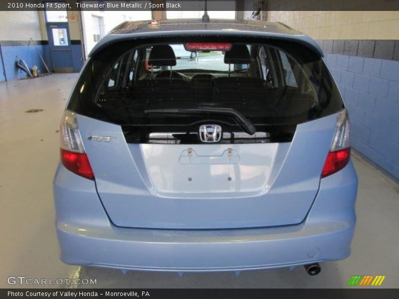 Tidewater Blue Metallic / Sport Black 2010 Honda Fit Sport