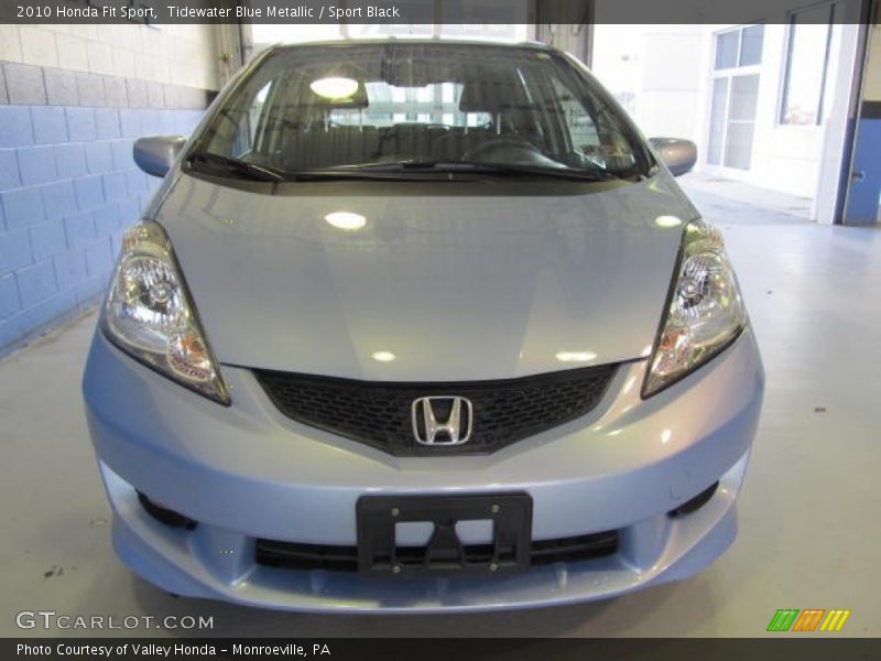 Tidewater Blue Metallic / Sport Black 2010 Honda Fit Sport