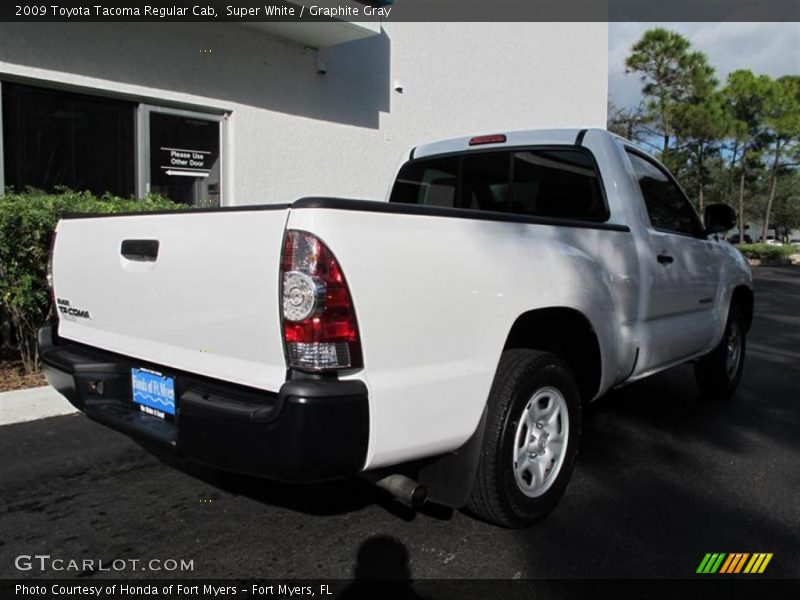 Super White / Graphite Gray 2009 Toyota Tacoma Regular Cab