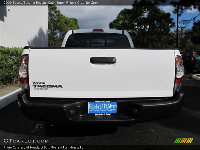 Super White / Graphite Gray 2009 Toyota Tacoma Regular Cab