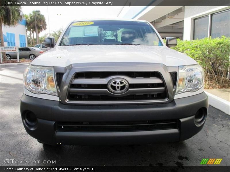 Super White / Graphite Gray 2009 Toyota Tacoma Regular Cab