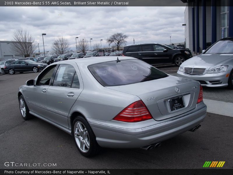 Brilliant Silver Metallic / Charcoal 2003 Mercedes-Benz S 55 AMG Sedan