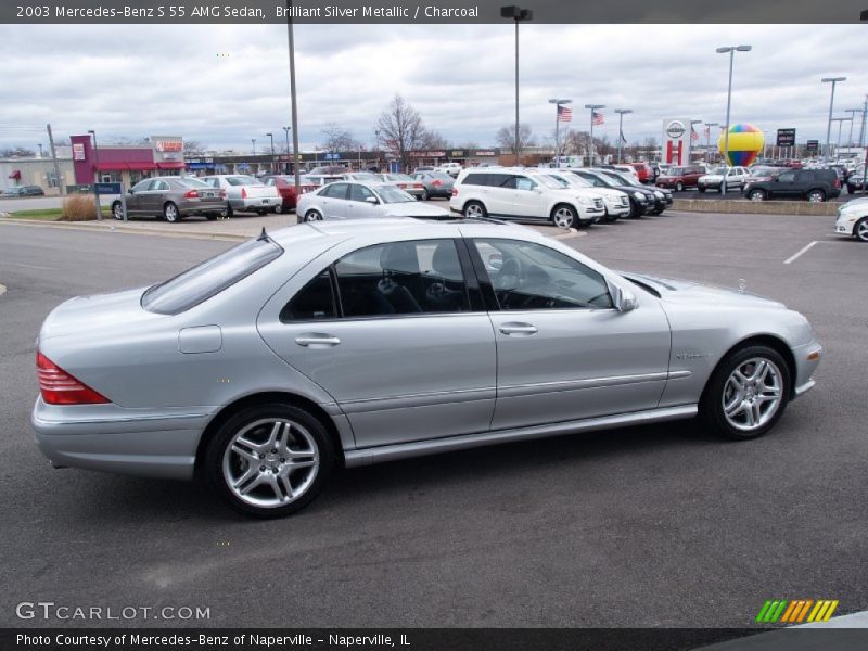 Brilliant Silver Metallic / Charcoal 2003 Mercedes-Benz S 55 AMG Sedan