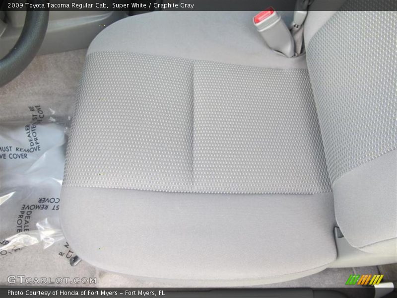 Super White / Graphite Gray 2009 Toyota Tacoma Regular Cab