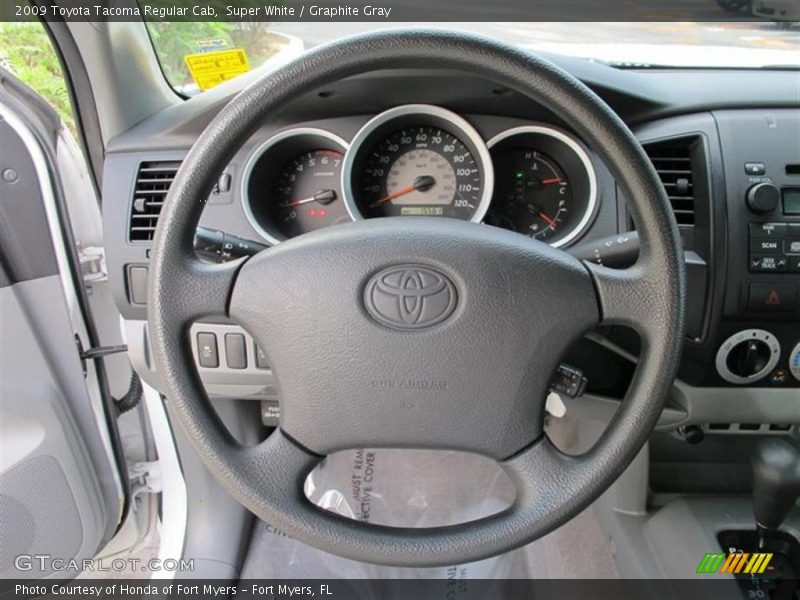 Super White / Graphite Gray 2009 Toyota Tacoma Regular Cab