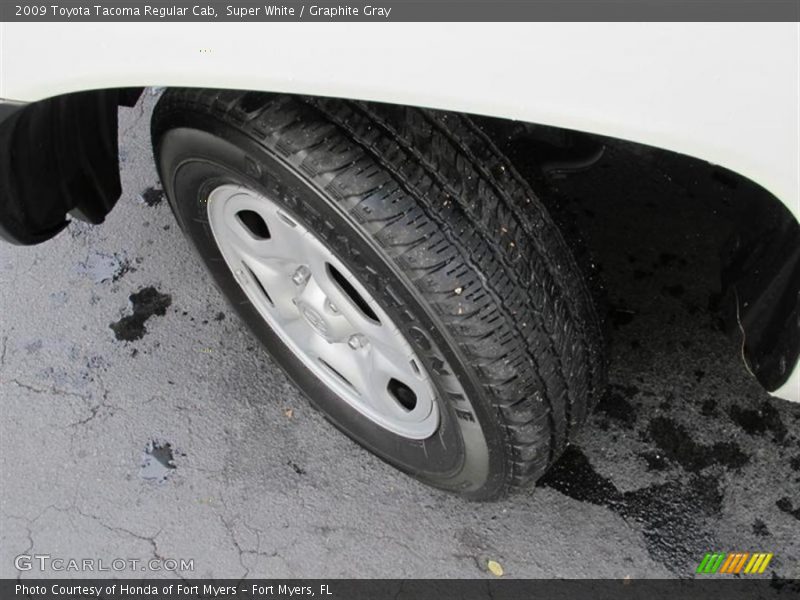 Super White / Graphite Gray 2009 Toyota Tacoma Regular Cab