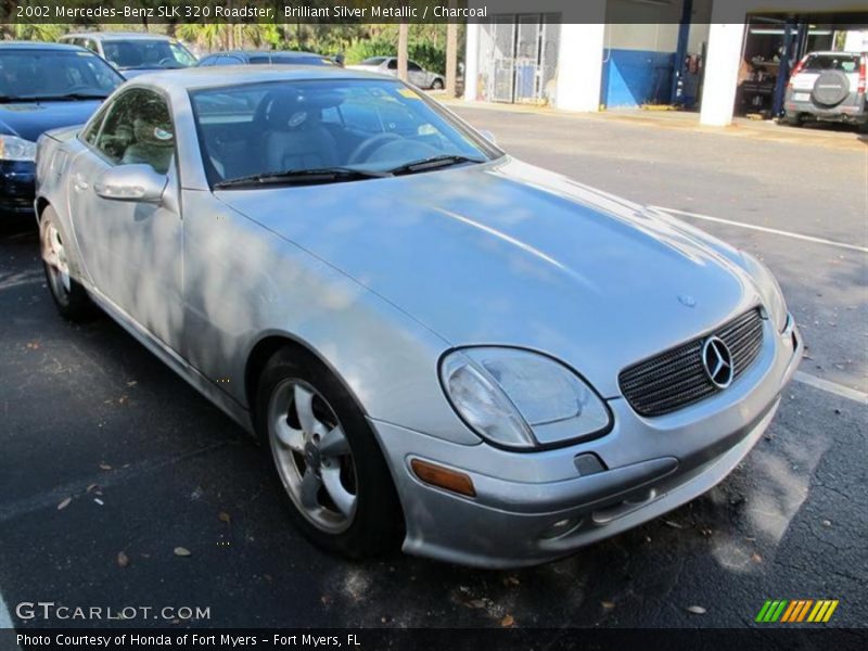 Brilliant Silver Metallic / Charcoal 2002 Mercedes-Benz SLK 320 Roadster