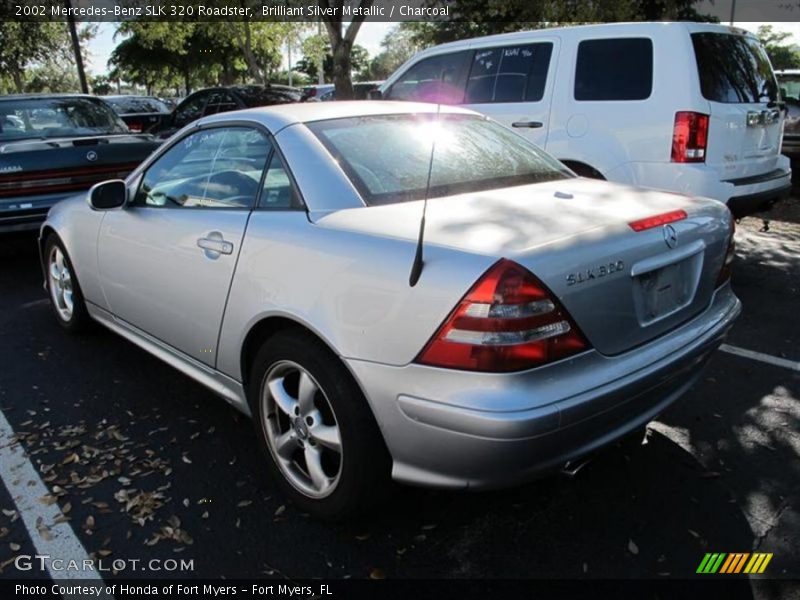 Brilliant Silver Metallic / Charcoal 2002 Mercedes-Benz SLK 320 Roadster