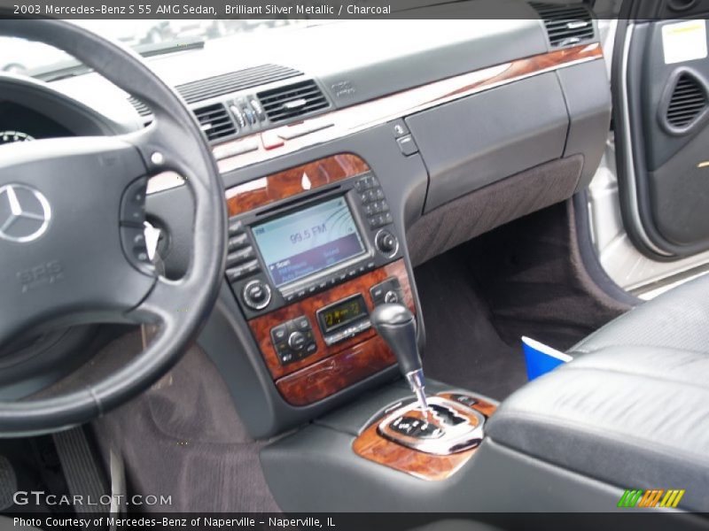 Brilliant Silver Metallic / Charcoal 2003 Mercedes-Benz S 55 AMG Sedan