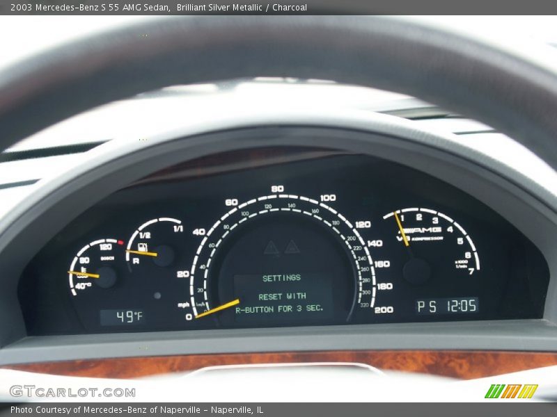  2003 S 55 AMG Sedan 55 AMG Sedan Gauges
