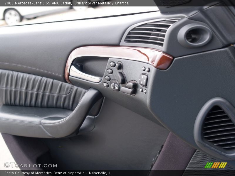 Brilliant Silver Metallic / Charcoal 2003 Mercedes-Benz S 55 AMG Sedan